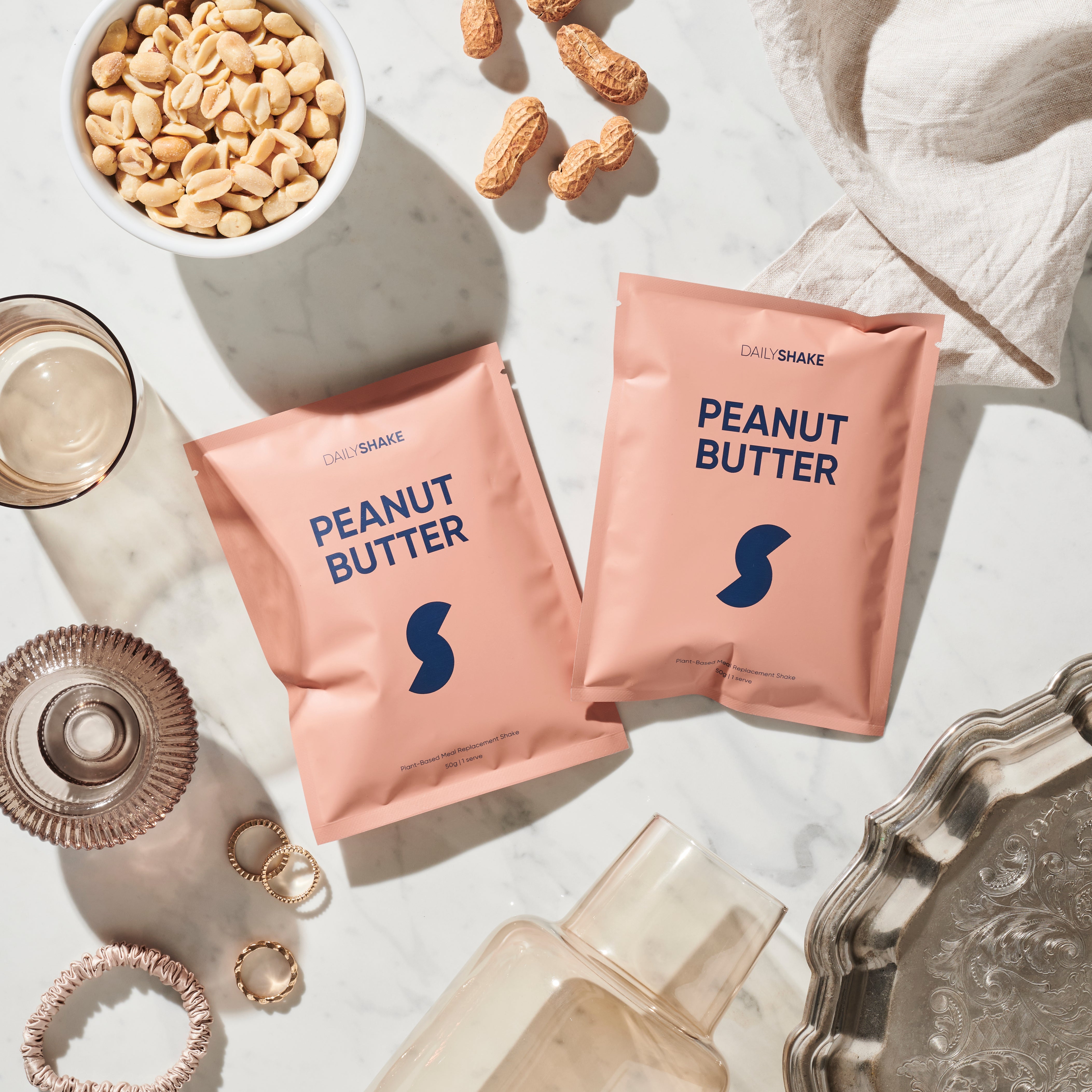 2 Single Sachets Peanut Butter - Daily Shake - Premium Meal Replacement Shakes