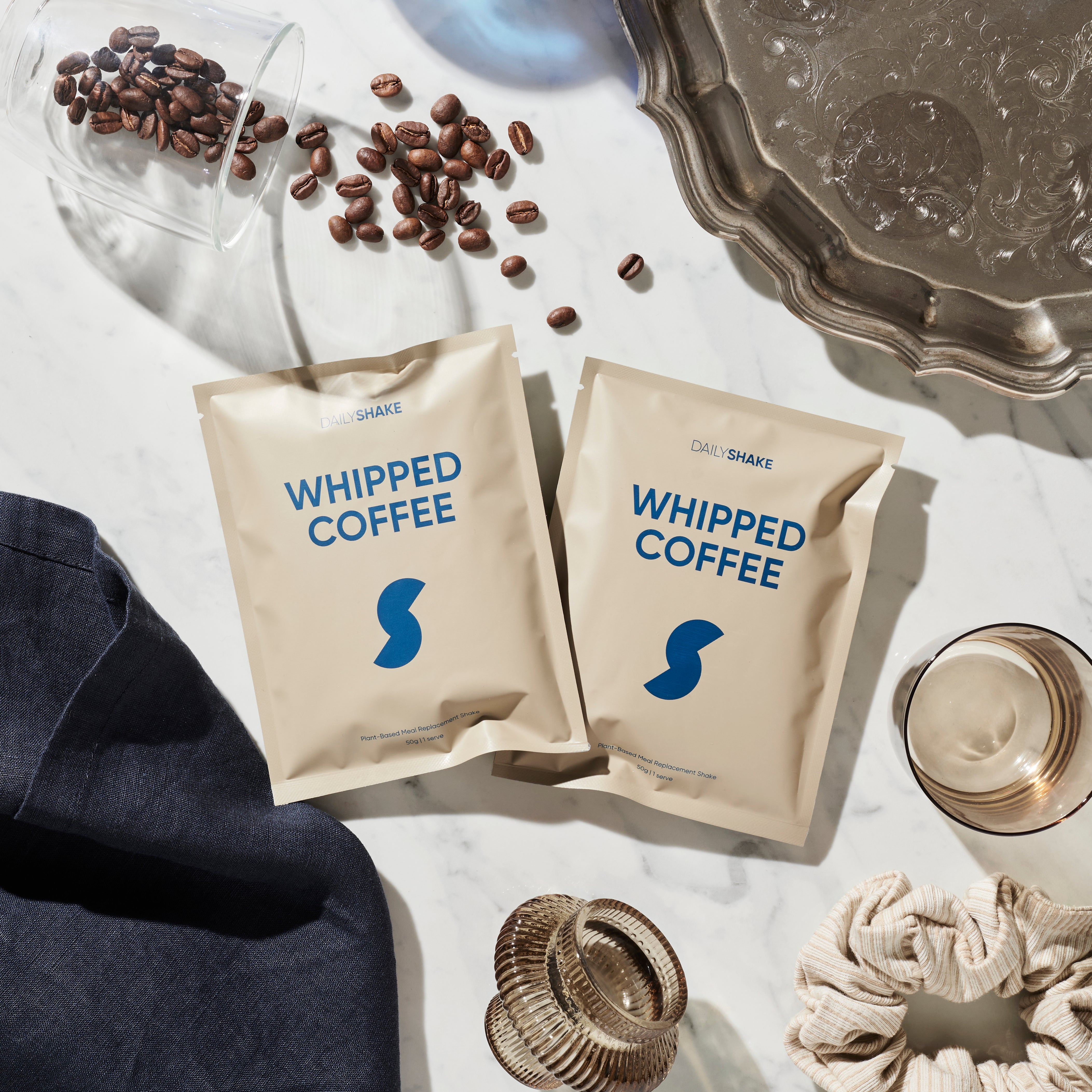 2 Single Sachets Whipped Coffee - Daily Shake - Premium Meal Replacement Shakes