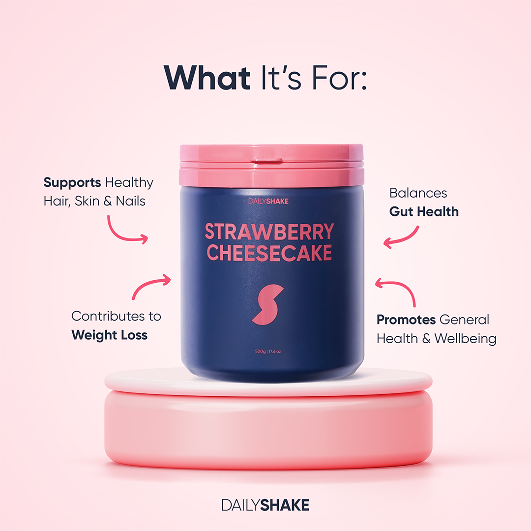2 Single Sachets Strawberry Cheesecake - Daily Shake - Premium Meal Replacement Shakes