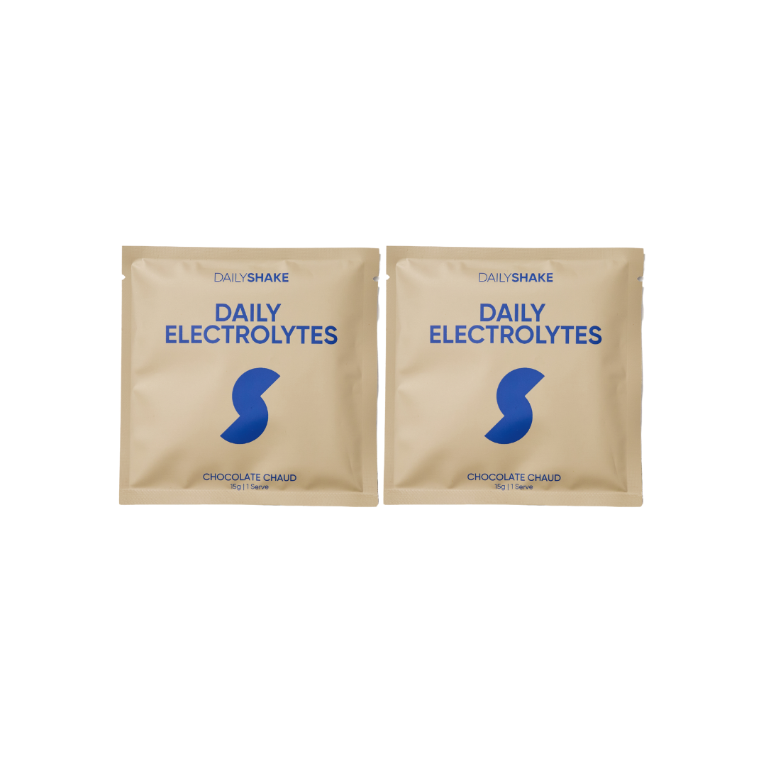 2 Single Sachets Daily Electrolytes: Chocolate Chaud - Daily Shake - Premium Meal Replacement Shakes