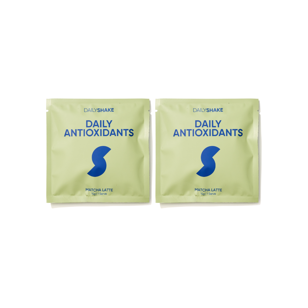 2 Single Sachets Daily Antioxidants: Matcha Latte - Daily Shake - Premium Meal Replacement Shakes