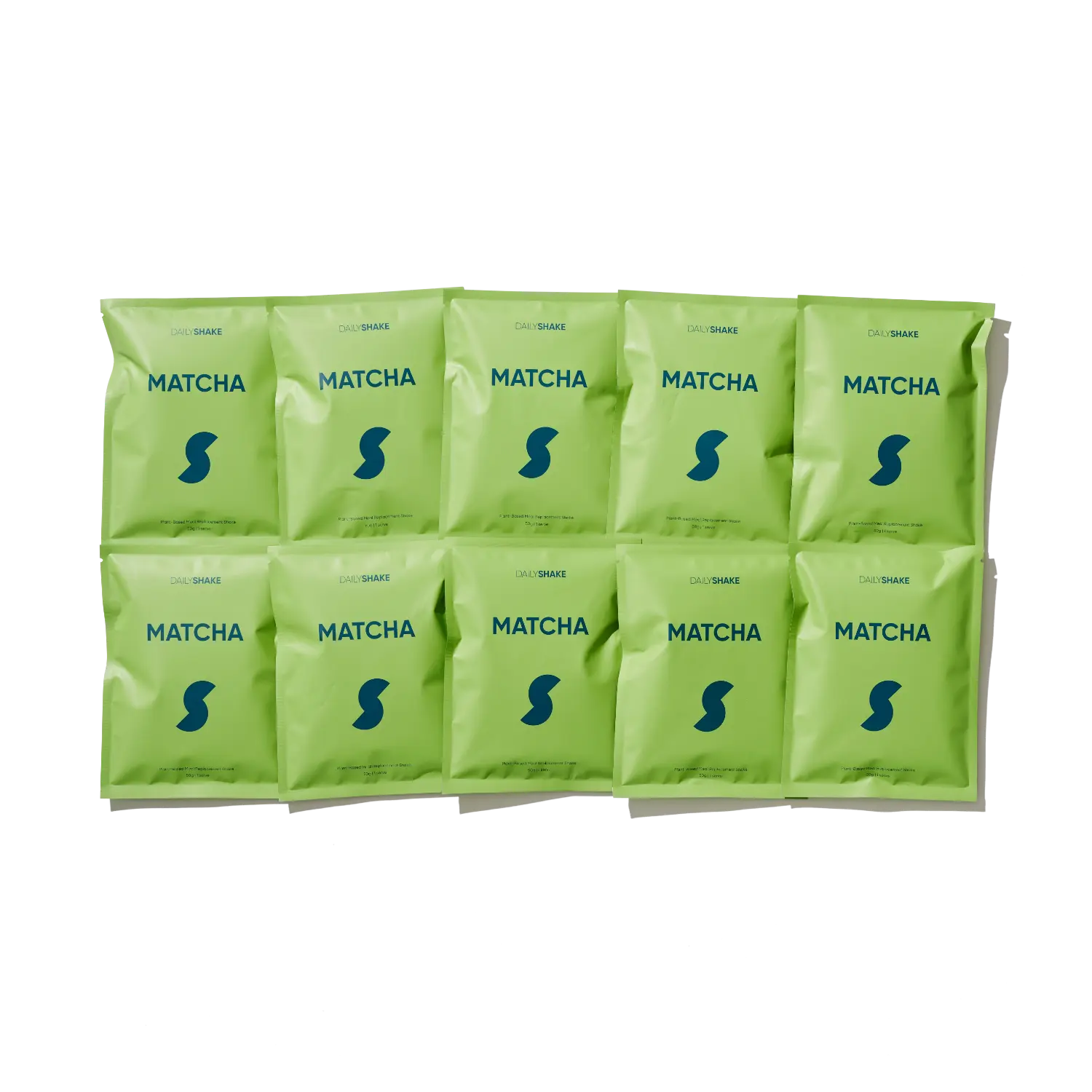 Matcha Daily Shake - Premium Meal Replacement Shakes 10 x Matcha  Single Sachet Pack