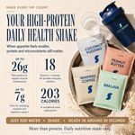 Matcha x10 Sachet Pack high-protein daily health shake with plant protein, fibre, vitamins and minerals