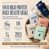 Whipped Coffee x10 Sachet Pack high-protein daily health shake with plant protein, fibre, vitamins and minerals