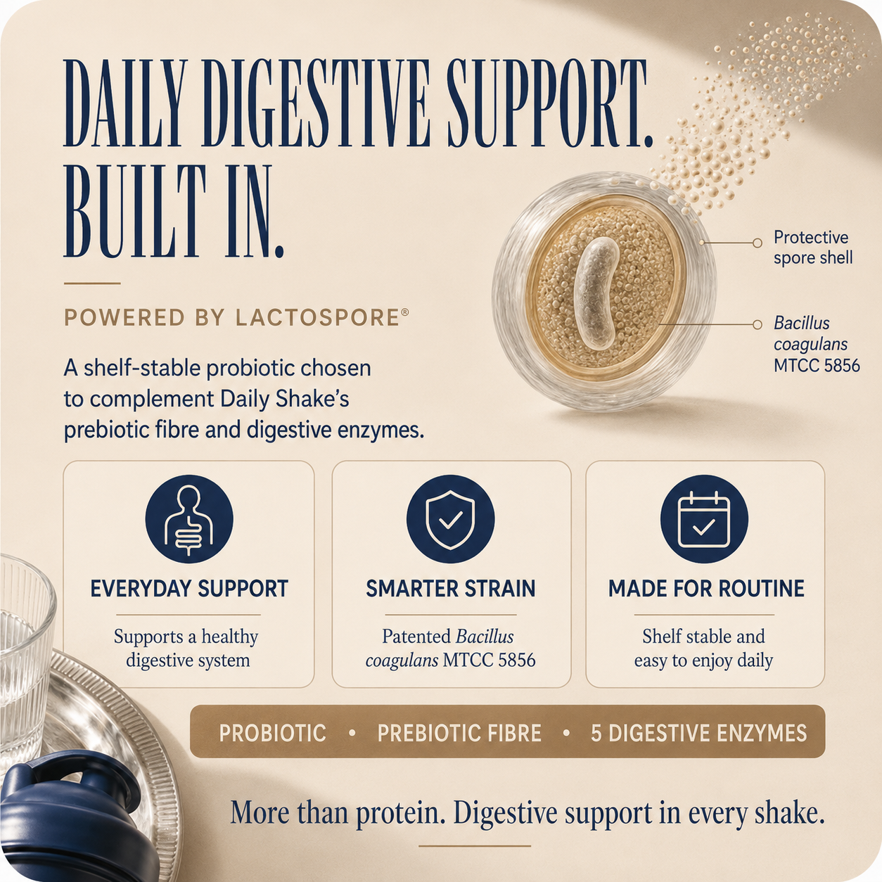 Coconut Pudding x10 Sachet Pack digestive support with LactoSpore probiotic, prebiotic fibre and five digestive enzymes