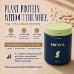 Matcha Daily Shake plant protein with pea and faba beans, vegan and lactose free