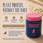 Strawberry Cheesecake Daily Shake plant protein with pea and faba beans, vegan and lactose free